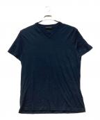 PRADAプラダ）の古着「VネックTシャツ」｜ブラック