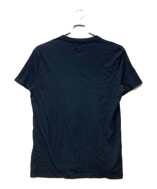 PRADA（プラダ）PRADA (プラダ) VネックTシャツ ブラック サイズ:XXLの古着・服飾アイテム