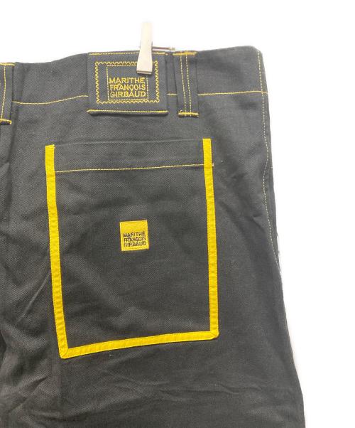 MARITHE+FRANCOIS GIRBAUD（マリテフランソワジルボー）MARITHE+FRANCOIS GIRBAUD (マリテフランソワジルボー) シャトルパンツ ブラック×イエロー サイズ:42 未使用品の古着・服飾アイテム