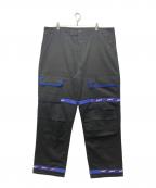 MARITHE+FRANCOIS GIRBAUDマリテフランソワジルボー）の古着「シャトルパンツ」｜ブラック×ブルー