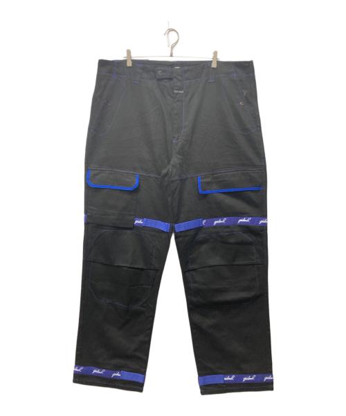 MARITHE+FRANCOIS GIRBAUD（マリテフランソワジルボー）MARITHE+FRANCOIS GIRBAUD (マリテフランソワジルボー) シャトルパンツ ブラック×ブルー サイズ:42の古着・服飾アイテム