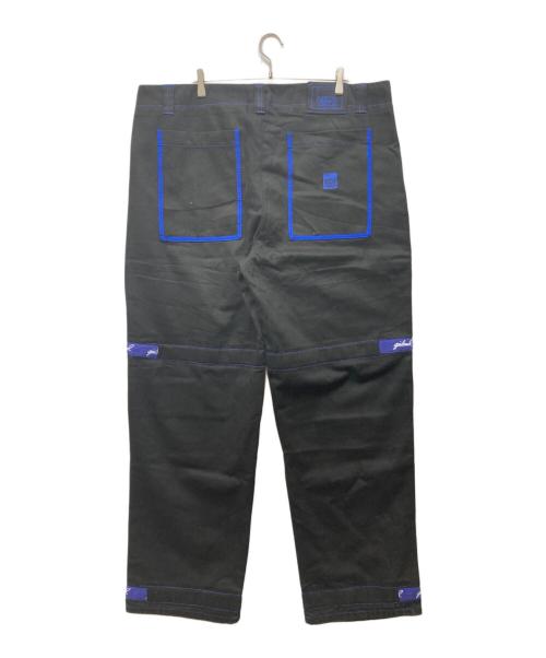MARITHE+FRANCOIS GIRBAUD（マリテフランソワジルボー）MARITHE+FRANCOIS GIRBAUD (マリテフランソワジルボー) シャトルパンツ ブラック×ブルー サイズ:42の古着・服飾アイテム