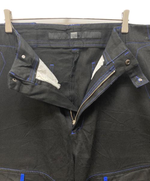 MARITHE+FRANCOIS GIRBAUD（マリテフランソワジルボー）MARITHE+FRANCOIS GIRBAUD (マリテフランソワジルボー) シャトルパンツ ブラック×ブルー サイズ:42の古着・服飾アイテム