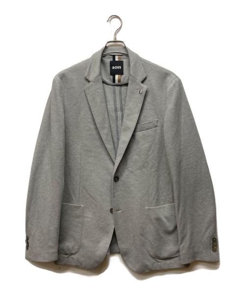 BOSS（ボス）BOSS (ボス) jersey jacket グレー サイズ:50の古着・服飾アイテム