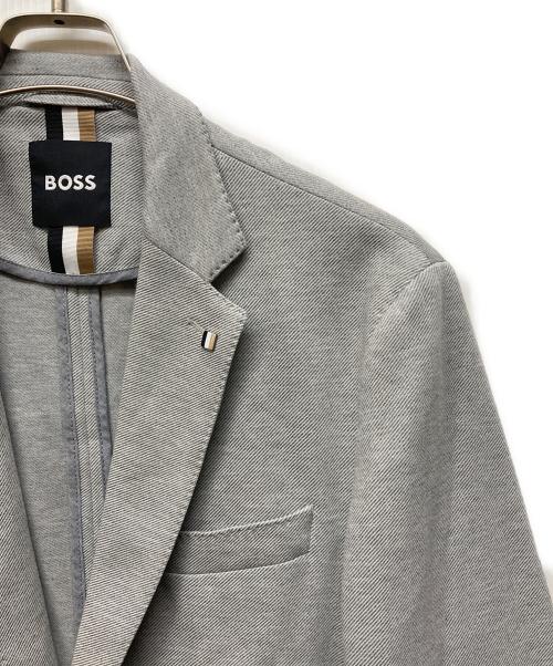 BOSS（ボス）BOSS (ボス) jersey jacket グレー サイズ:50の古着・服飾アイテム