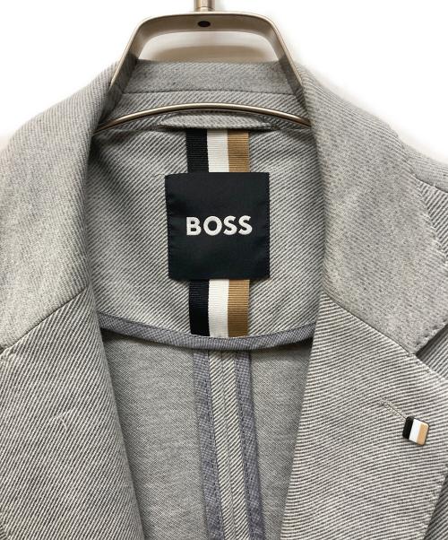 BOSS（ボス）BOSS (ボス) jersey jacket グレー サイズ:50の古着・服飾アイテム