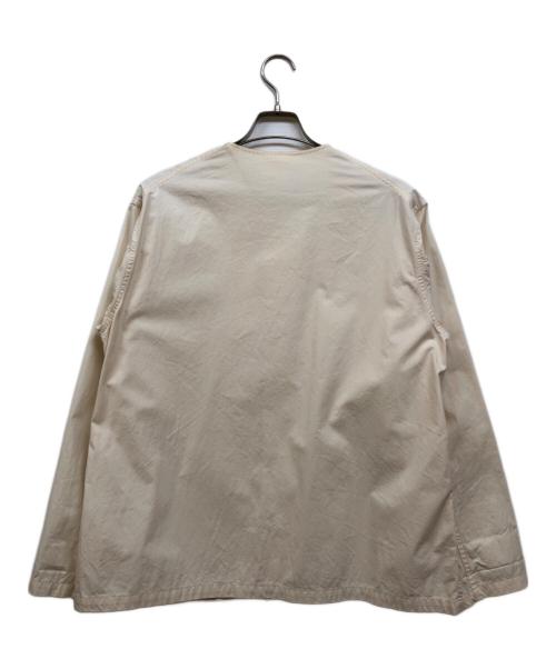 DANTON（ダントン）DANTON (ダントン) ノーカラージャケット アイボリー サイズ:40の古着・服飾アイテム