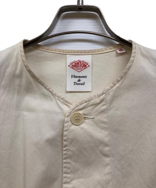 DANTON（ダントン）DANTON (ダントン) ノーカラージャケット アイボリー サイズ:40の古着・服飾アイテム