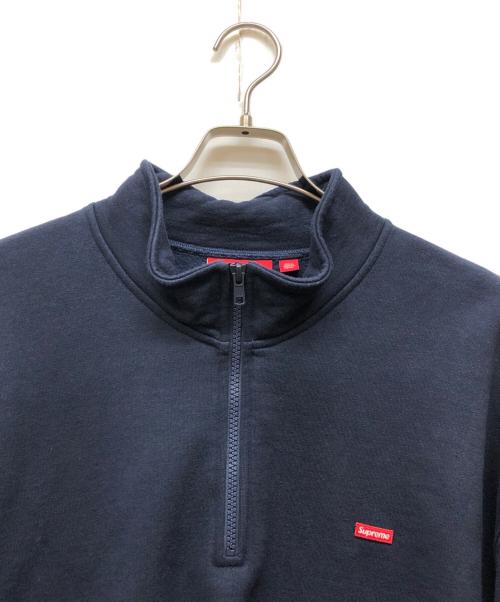 SUPREME（シュプリーム）Supreme (シュプリーム) Small Box Half Zip Pullover ネイビー サイズ:ＸＸＬの古着・服飾アイテム