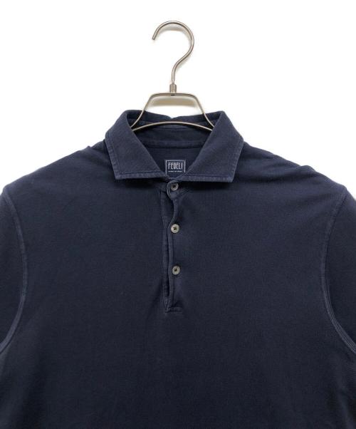 FEDELI（フェデーリ）FEDELI (フェデーリ) 半袖ポロシャツ ネイビー サイズ:48の古着・服飾アイテム