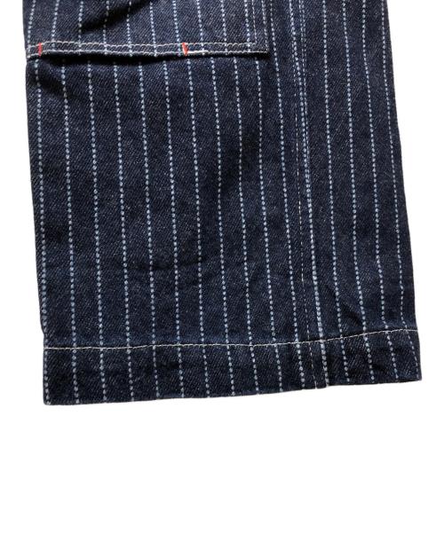 STRONGHOLD（ストロングホール）STRONGHOLD (ストロングホール) シンチバックダブルニーウォバッシュデニム インディゴ サイズ:W32の古着・服飾アイテム