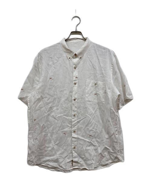 PAPAS（パパス）PAPAS (パパス) リネンシャツ ホワイト サイズ:52の古着・服飾アイテム