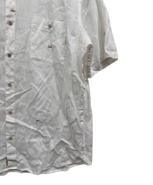 PAPAS（パパス）PAPAS (パパス) リネンシャツ ホワイト サイズ:52の古着・服飾アイテム