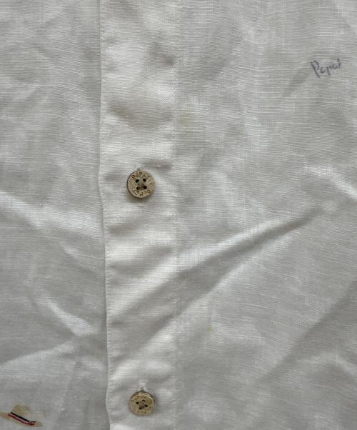 PAPAS（パパス）PAPAS (パパス) リネンシャツ ホワイト サイズ:52の古着・服飾アイテム