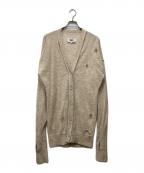 MM6 Maison Margielaエムエムシックスメゾンマルジェラ）の古着「DAMAGE KNIT CARDIGAN」｜アイボリー
