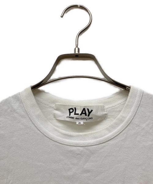 PLAY COMME des GARCONS（プレイコムデギャルソン）PLAY COMME des GARCONS (プレイコムデギャルソン) ハートパッチTシャツ ホワイト サイズ:Sの古着・服飾アイテム