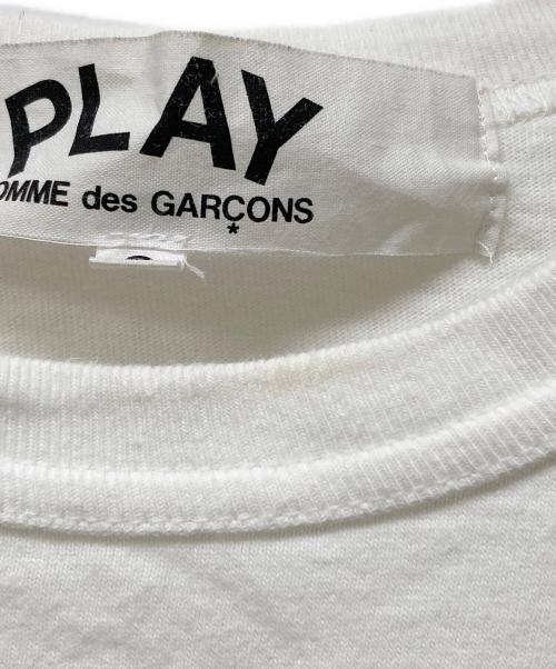 PLAY COMME des GARCONS（プレイコムデギャルソン）PLAY COMME des GARCONS (プレイコムデギャルソン) ハートパッチTシャツ ホワイト サイズ:Sの古着・服飾アイテム