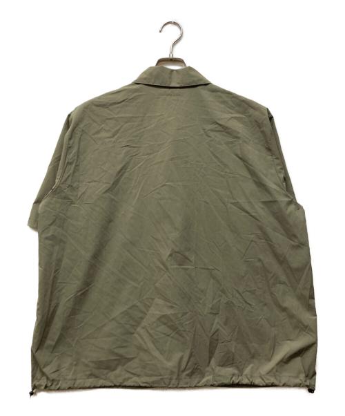 COLUMN（コラム）COLUMN (コラム) ドローストリングショートスリーブシャツ グリーン サイズ:Lの古着・服飾アイテム