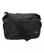 PORTERポーター）の古着「フラップショルダーバッグ」｜ブラック