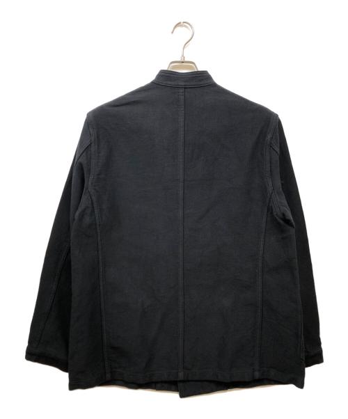 Ets MATERIAUX（マテリオ）Ets MATERIAUX (マテリオ) フレンチワーク コーデュロイ ダブルブレストジャケット ブラック サイズ:SIZE 2の古着・服飾アイテム