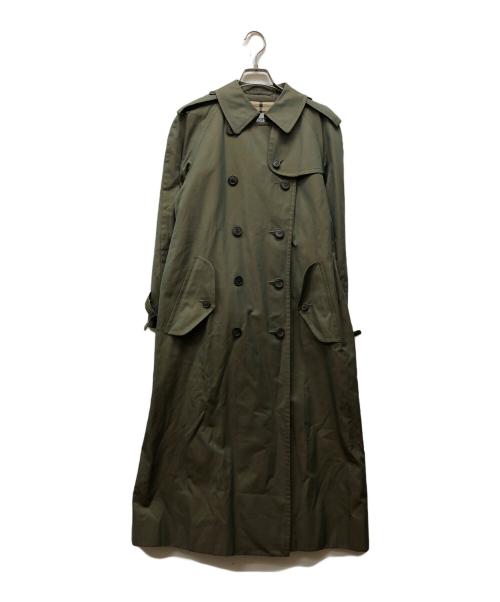Burberry's（バーバリー）Burberry's (バーバリーズ) オールド裏地ノバチェックチェックトレンチコート タマムシカラー サイズ:160cmの古着・服飾アイテム