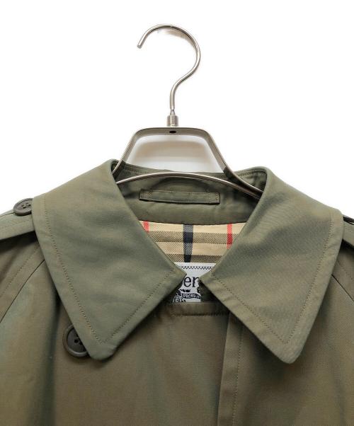Burberry's（バーバリー）Burberry's (バーバリーズ) オールド裏地ノバチェックチェックトレンチコート タマムシカラー サイズ:160cmの古着・服飾アイテム