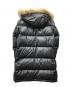 BURBERRY BLACK LABEL (バーバリーブラックレーベル) バーバリーチェックライニング ラクーンファー ダウンジャケット ブラック サイズ:M：23000円
