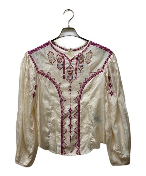 ISABEL MARANT ETOILE（イザベルマランエトワール）ISABEL MARANT ETOILE (イザベルマランエトワール) 刺繍ブラウス ベージュ サイズ:SIZE 36の古着・服飾アイテム