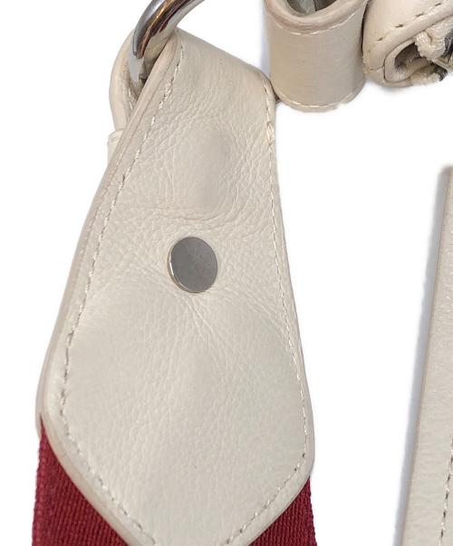 BALLY（バリー）BALLY (バリー) パンチングレザーハーフムーンバッグ アイボリーの古着・服飾アイテム