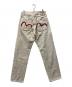 EVISU (エヴィス) Lot 2026 ダブルカモメ プリントデニム アイボリー×レッド サイズ:SIZE 34 W72 L77cm：15000円