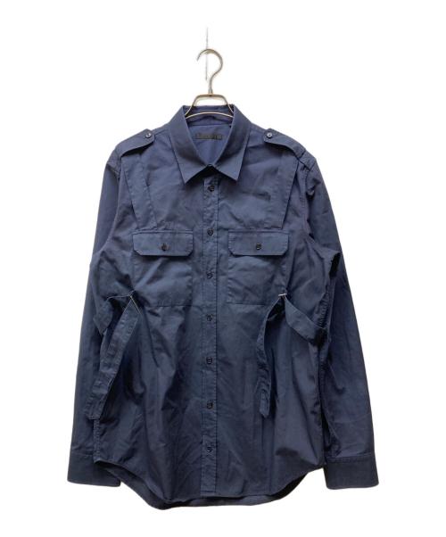 HELMUT LANG（ヘルムートラング）HELMUT LANG (ヘルムートラング) PARACHUTE SHIRT ネイビー サイズ:Lの古着・服飾アイテム