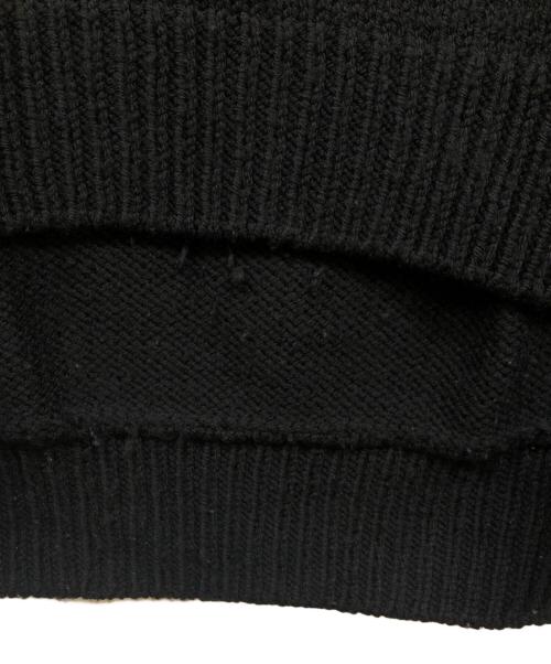 RAF SIMONS（ラフシモンズ）RAF SIMONS (ラフシモンズ) opening ceremony striped pocket uni swater ブラック サイズ:Ｓの古着・服飾アイテム