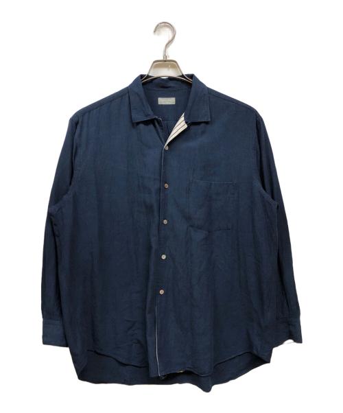 COMME des GARCONS HOMME（コムデギャルソン オム）COMME des GARCONS HOMME (コムデギャルソン オム) レーヨンコットンシャツ ネイビー サイズ:未記入の古着・服飾アイテム