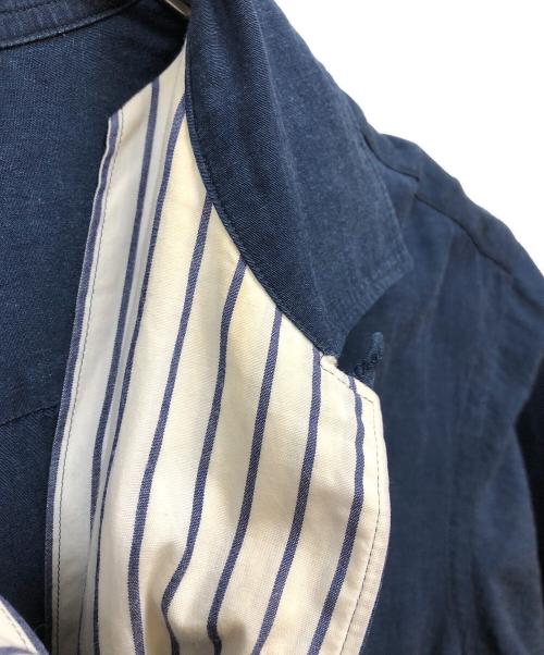 COMME des GARCONS HOMME（コムデギャルソン オム）COMME des GARCONS HOMME (コムデギャルソン オム) レーヨンコットンシャツ ネイビー サイズ:未記入の古着・服飾アイテム