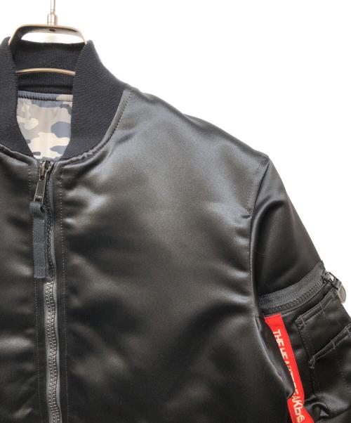 BEDWIN &THE HEARTBREAKERS（ベドウィンアンドザ ハートブレイカーズ）BEDWIN &THE HEARTBREAKERS (ベドウィンアンドザ ハートブレイカーズ) リバーシブルブルゾン ブラック×グレー サイズ:N1の古着・服飾アイテム