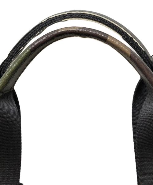 COACH（コーチ）COACH (コーチ) 2WAYバッグ ブラック×カーキの古着・服飾アイテム