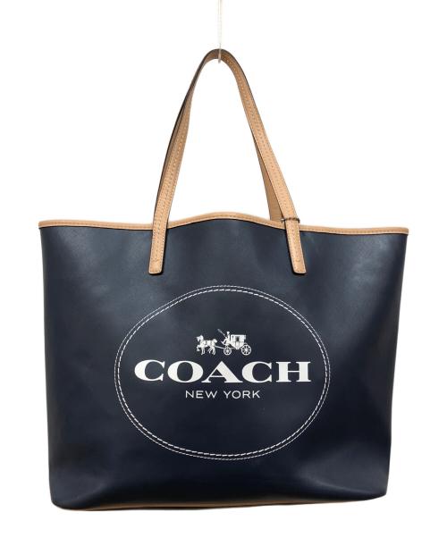 COACH（コーチ）COACH (コーチ) パーカー メトロ ホース アンド キャリッジ トート ネイビーの古着・服飾アイテム