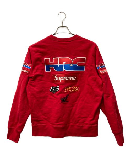 SUPREME（シュプリーム）Supreme (シュプリーム) 19AW honda fox racing crewneck レッド サイズ:SIZE Sの古着・服飾アイテム
