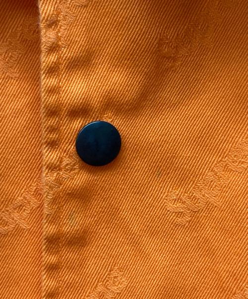 SUPREME（シュプリーム）SUPREME (シュプリーム) 19AW Snap Front Jacquard Logos Twill Jacket オレンジ サイズ:Lの古着・服飾アイテム