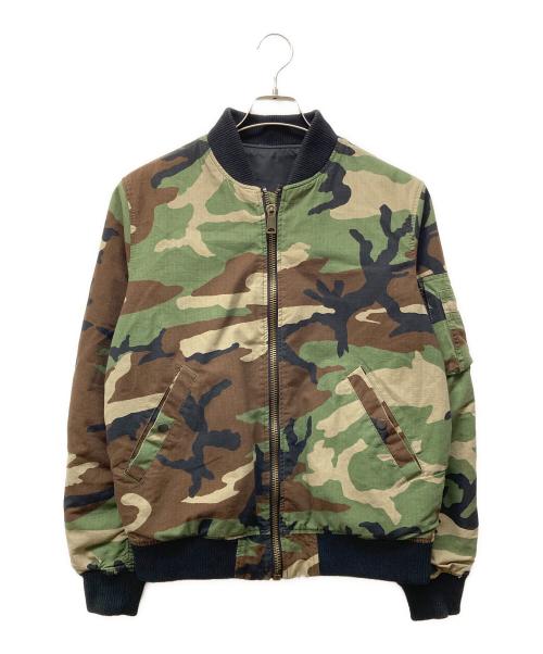 SUPREME（シュプリーム）Supreme (シュプリーム) 15SS Reversible Cotton MA-1 カーキ×ブラック サイズ:Sの古着・服飾アイテム