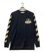 OFFWHITEオフホワイト）の古着「TAPE ARROWS L/S TEE」｜ブラック