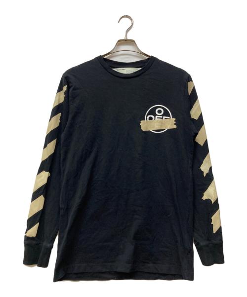 OFFWHITE（オフホワイト）OFFWHITE (オフホワイト) TAPE ARROWS L/S TEE ブラック サイズ:Mの古着・服飾アイテム
