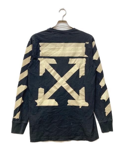 OFFWHITE（オフホワイト）OFFWHITE (オフホワイト) TAPE ARROWS L/S TEE ブラック サイズ:Mの古着・服飾アイテム