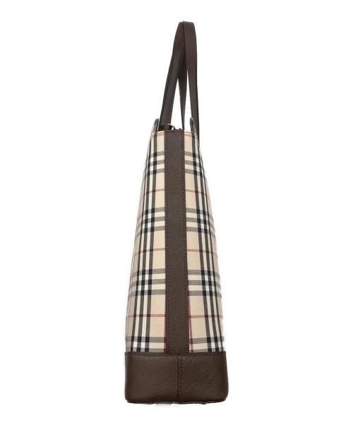 BURBERRY（バーバリー）BURBERRY (バーバリー) ノヴァチェックトートバッグ ベージュの古着・服飾アイテム