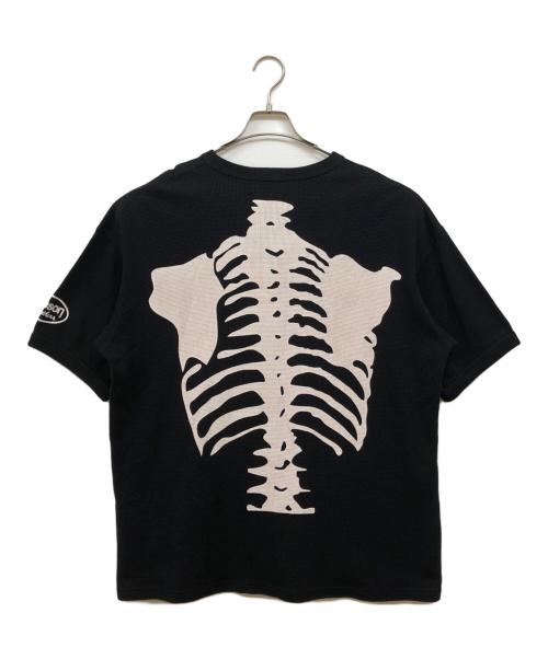 VANSON（バンソン）VANSON (バンソン) BONE THERMAL S/S Tee ブラック サイズ:Sの古着・服飾アイテム