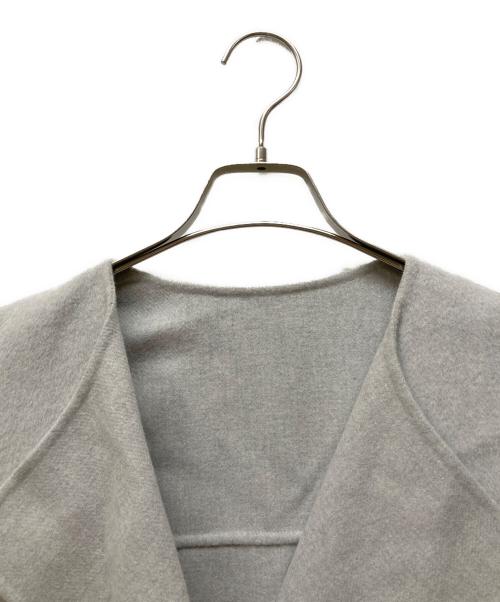 Aquascutum（アクアスキュータム）Aquascutum (アクアスキュータム) ウールダブルフェイスショートコート グレー サイズ:SIZE 8の古着・服飾アイテム