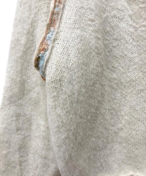 PERVERZE（パーバーズ）PERVERZE (パーバーズ) DOUBLE FACE V NECK KNIT CARDIGAN アイボリー サイズ:SIZE Freeの古着・服飾アイテム