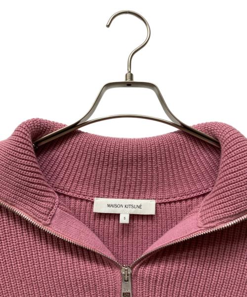 maison kitsune（メゾンキツネ）maison kitsune (メゾンキツネ) フォックスヘッド セーター ピンク サイズ:SIZE Sの古着・服飾アイテム