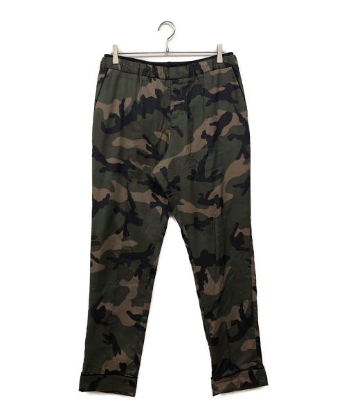 VALENTINO（ヴァレンティノ）VALENTINO (ヴァレンティノ) カモフラ柄 センターシームパンツ カーキ サイズ:50の古着・服飾アイテム