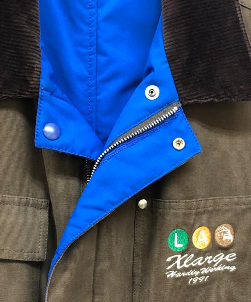 X-LARGE（エクストララージ）X-LARGE (エクストララージ) リバーシブルジャケット ブラウン×ブルー サイズ:Ⅿの古着・服飾アイテム